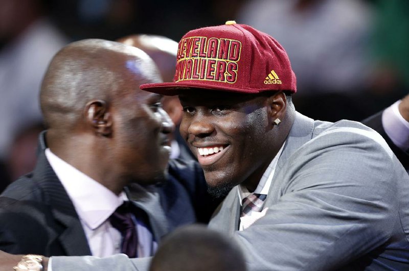 Anthony Bennett of UNLV smiles after he was picked No. 1 in the NBA Draft by the Cleveland Cavaliers, who passed on Kentucky’s Nerlens Noel. Bennett, who said he was surprised by the choice, was the first Canadian to be the first pick. 