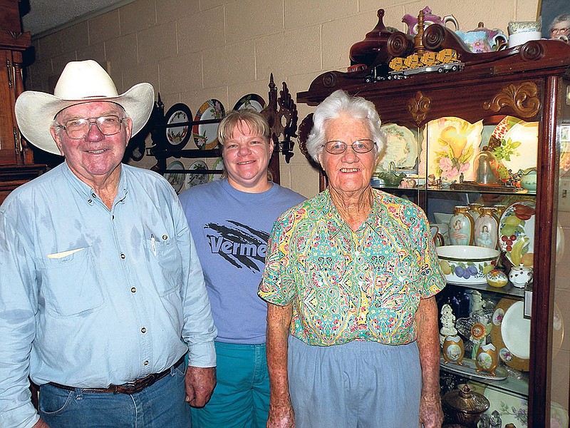 The McLehaney family of Haskell has been named 2013 Saline County Farm Family of the Year. Family members are, from the left, Bill, Susanna and Betty McLehaney. They raise Beefmaster cattle and hay and operate a farm-equipment business in Haskell.