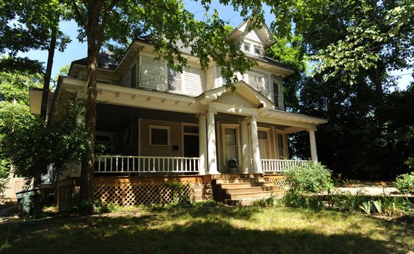 This house at 229 N. Block Ave. in Fayetteville was home to GoodFolk Productions and is now owned by Nina Shirkey. Shirkey said she is unwilling to sell the house for possible development in the area. 