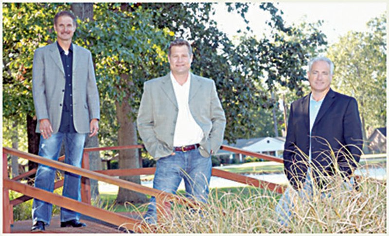 From the left, Chris Bennett, Chip Distin and Allen Hoover are members of N Him, an all-male gospel trio based in Olive Branch, Miss. The trio will perform this weekend at the 41st annual Sugarloaf Southern Gospel Singfest in Heber Springs. 