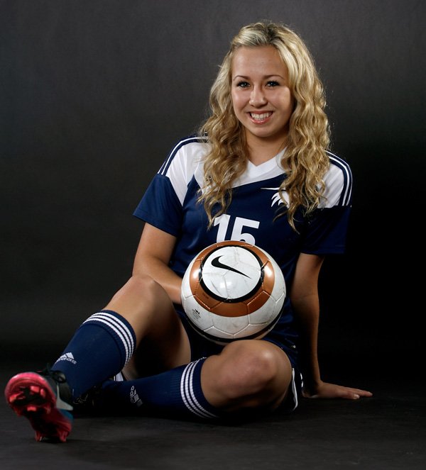 Adeline Williams of Har-Ber High School was recently offered a scholarship to Oral Roberts University after a year of extensive travel to play Elite Club National soccer in Dallas with the Dallas Texans.