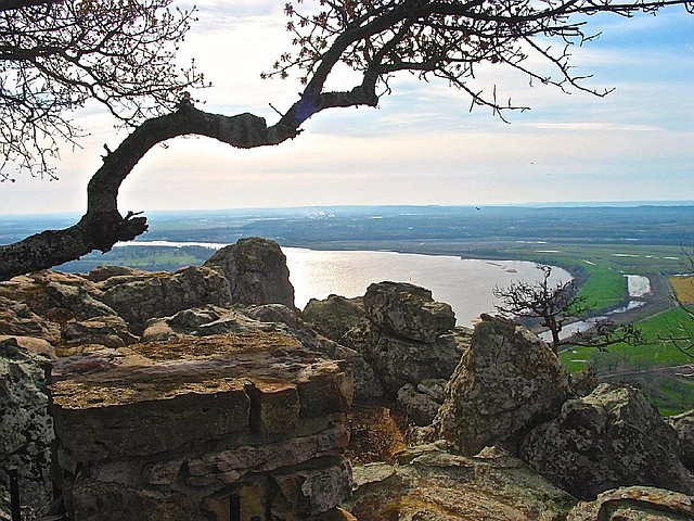 The view of the Arkansas River is inspiring from Petit Jean's Stout Point
and a good place to begin the state park's collection of mini hikes for Happy
Trails.
Arkansas Democrat-Gazette/MICHAEL STOREY