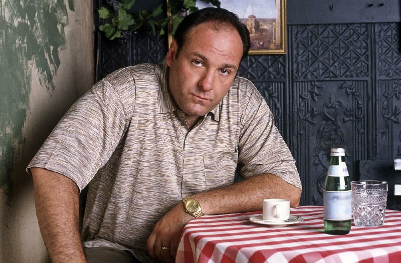 This 1999 file photo provided by HBO shows James Gandolfini as mob boss Tony Soprano, in an episode from the fi rst season of the HBO cable television mob series, The Sopranos. The actor died June 19, in Italy, at age 51. 