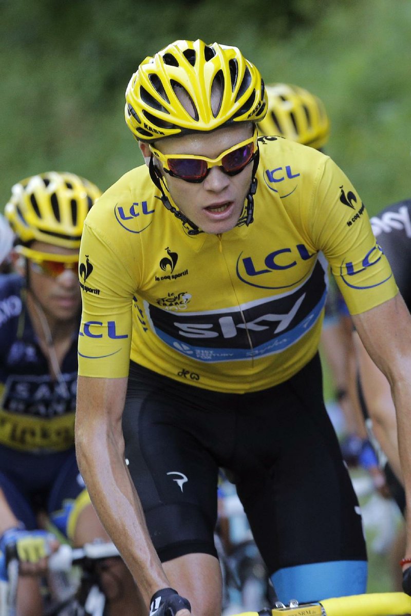 British rider Christopher Froome holds a 5-minute lead over Nairo Quintana of Colombia headed into today’s fi nal stage of the Tour de France. 