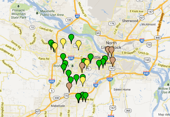 CRIME MAP: 34 burglaries reported in Little Rock over weekend | The ...