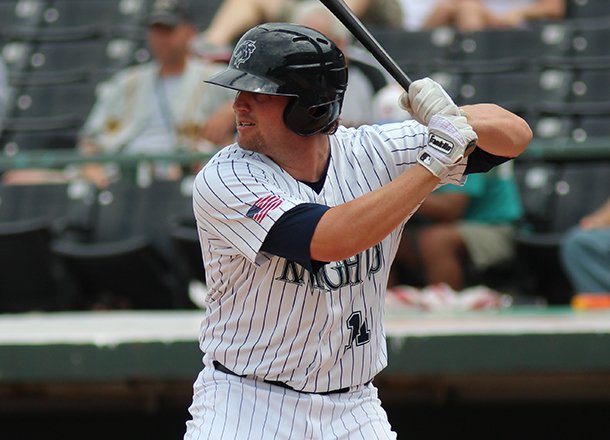 Andy Wilkins is playing well for Triple-A Charlotte. 