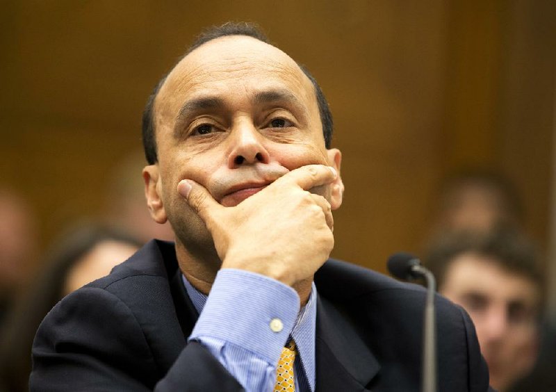 Rep. Luis Gutierrez, D-Ill., listens to the debate on immigration Tuesday on Capitol Hill. He called the GOP stand on illegal immigrants’ children a good sign, but said the proposal “missed the mark by a long shot.” 