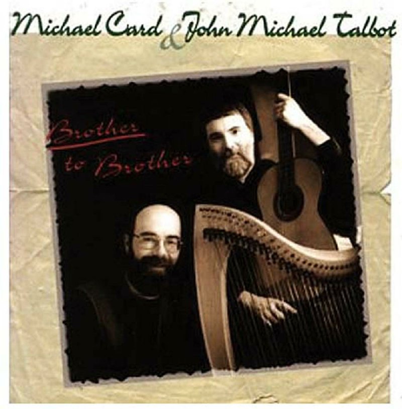 Contemporary Christian artist Michael Card and Catholic musician John Michael Talbot will perform Thursday night to raise money for the Great Passion Play in Eureka Springs. Shown is their Brother to Brother album cover.