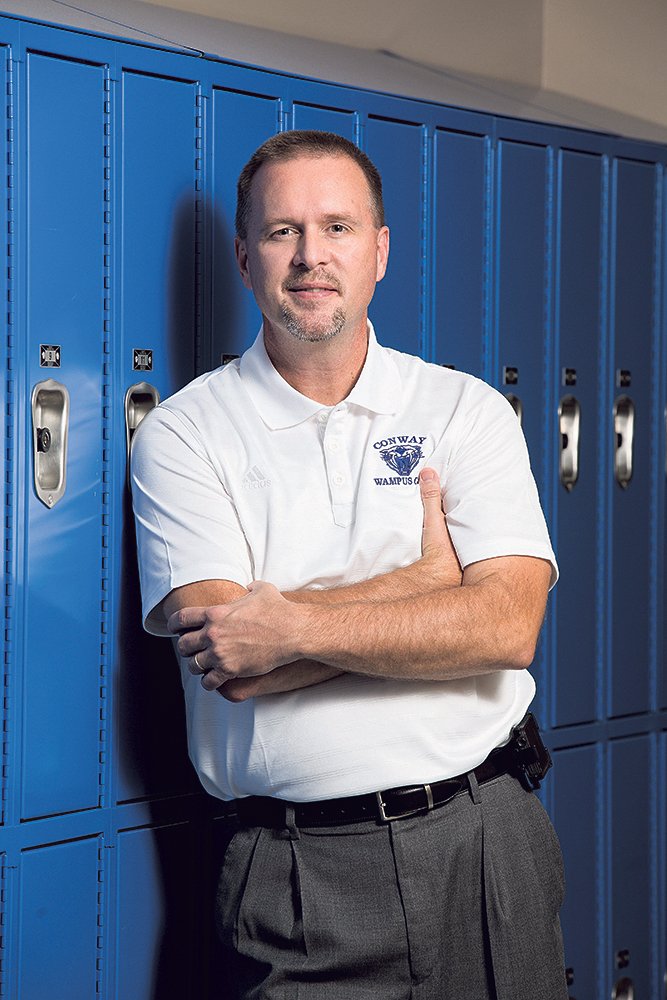 Todd Edwards, 45, of Greenbrier has 22 years of experience in education. He started in the Greenbrier School District and was there until he took the job as Conway Junior High School principal, starting this school year. Edwards said he is impressed with the facilities on the new campus and the quality of the teachers.