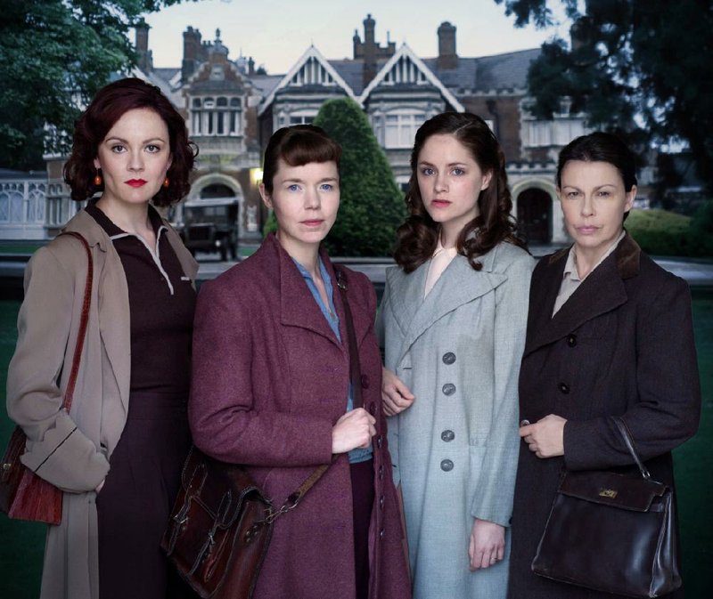 The Bletchley Circle stars (from left) Rachael Stirling as Millie, Anna Maxwell Martin as Susan, Sophie Rundle as Lucy and Julie Graham as Jean. The series returns Sept. 15 to PBS. 