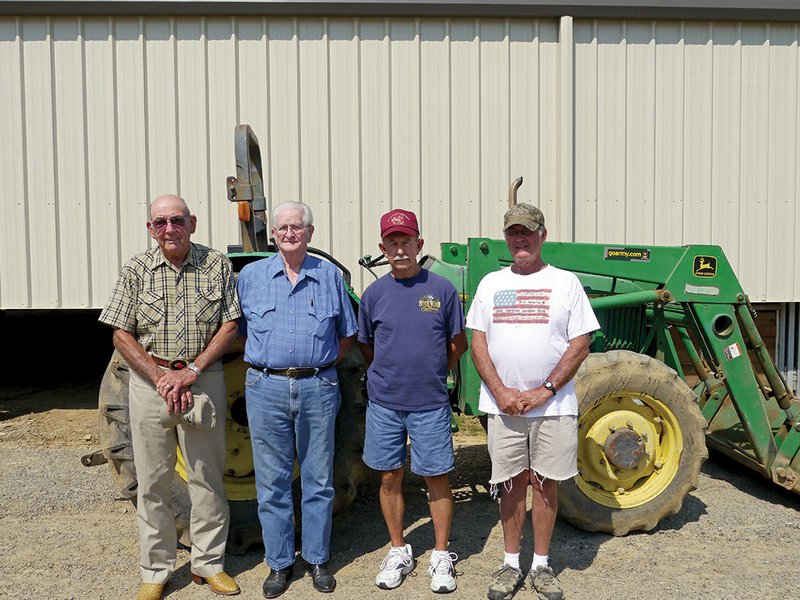 White County Fair Parade grand marshals, from the left, Gene Steward, Junior Glaze, J.B. Howard and Lee Stephenson are shown. Not pictured are grand marshals Marvin Harvey and Marvin Moore. This year's parade will be held at 11 a.m. Sept. 7.