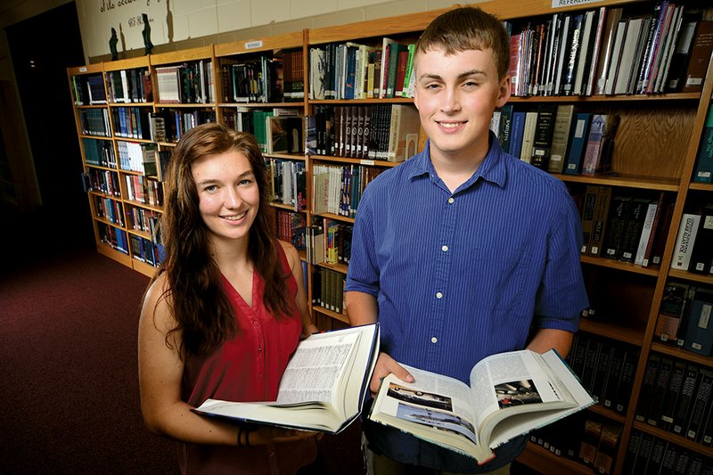 Anna Applegate and Caleb Southard, seniors at Cabot High School, are two of the school’s 11 National Merit Scholarship Semifinalists.