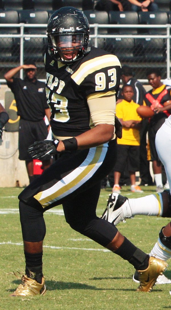 Troy Goss is a starting defensive lineman as a junior for Arkansas-Pine Bluff. He has 11 tackles this season for the Lions, who face Alcorn State at home on Saturday