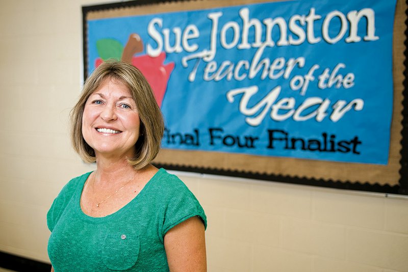 Sue Johnston, an Eagle Mountain Magnet School Elementary School teacher in Batesville, was recently selected as one of the top four finalists for the Arkansas Teacher of the Year Award.