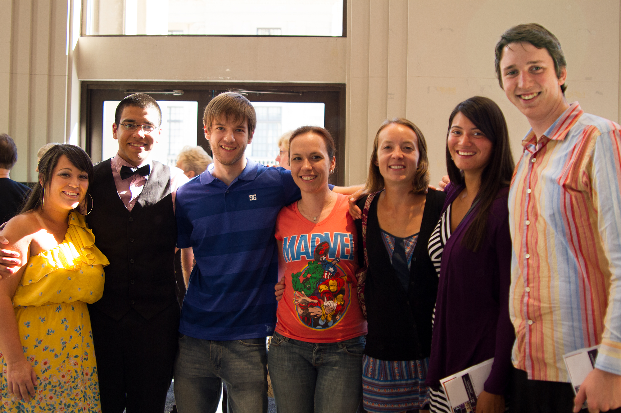 Amanda Olivira, Orlando Riveros, August Marrs, Chrissie Elliott, Abbie Brown, Corey Barta and Greg Simmons