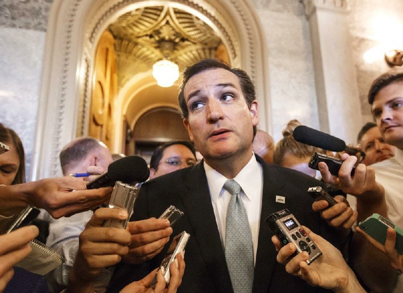 Sen. Ted Cruz leaves the Senate on Wednesday after his overnight fight against the Affordable Care Act that energized Tea Party activists but left some GOP colleagues annoyed. 