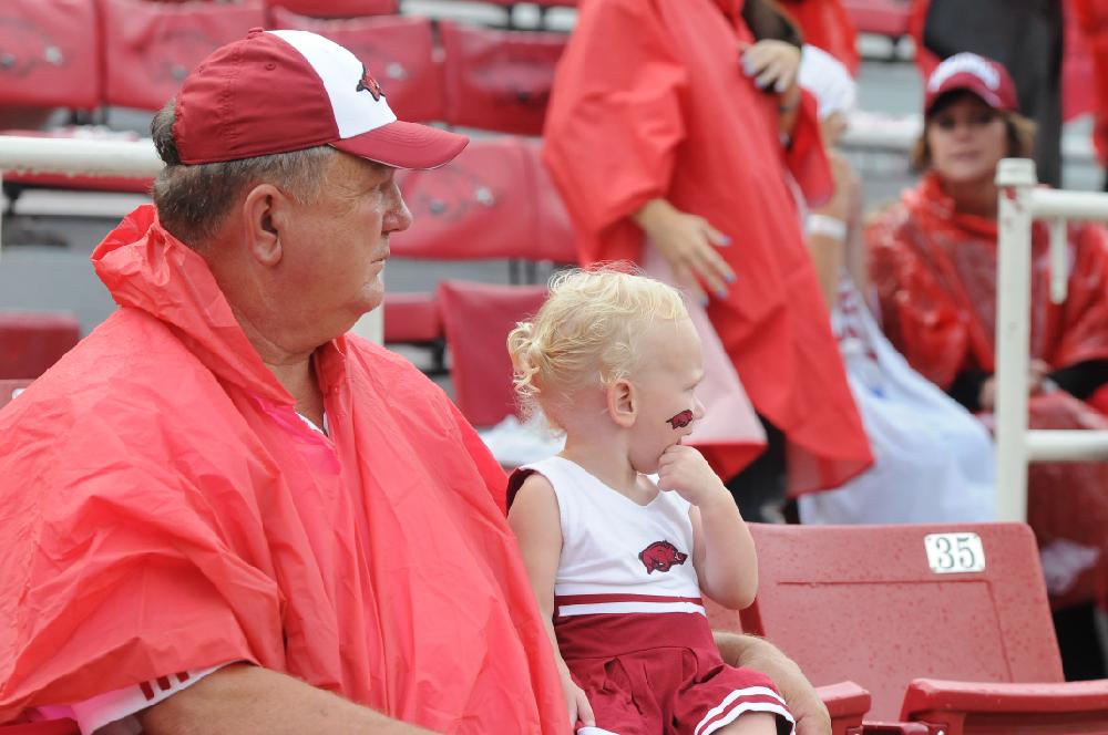 STAFF PHOTO ANTHONY REYES
Arkansas against Texas A&M in the first/second/third/fourth quarter Saturday, Sept. 28, 2013 at Reynolds Razorback Stadium in Fayetteville.