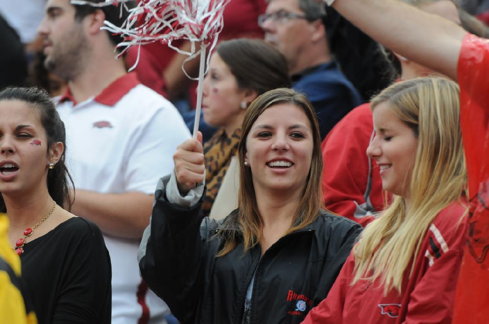 STAFF PHOTO ANTHONY REYES
Arkansas against Texas A&M in the first/second/third/fourth quarter Saturday, Sept. 28, 2013 at Reynolds Razorback Stadium in Fayetteville.