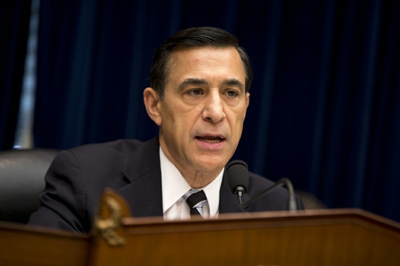 House Oversight and Government Reform Committee Chairman Rep. Darrell Issa, R-Calif., speaks on Capitol Hill in Washington on Wednesday, Oct. 9, 2013, during the committee's hearing examining the IRS role in Implementing and enforcing the Affordable Care Act.