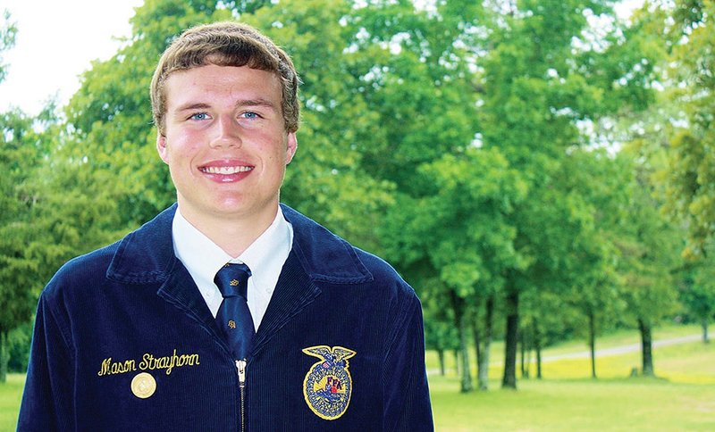 Mason Strayhorn, a freshman at Arkansas State University-Beebe, will compete in the extemporaneous speaking competition at the National FFA Convention and Expo in Louisville, Ky., on Oct. 30. He won first place on the state level in June.