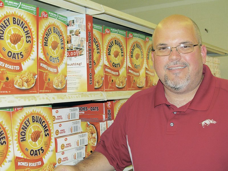 Brad Elrod, First United Methodist Church minister, is the spearhead of the new Newport Regional Food Pantry. This popular cereal had to be donated, all 40,000 boxes, because the phone number of the manufacturer was misprinted.