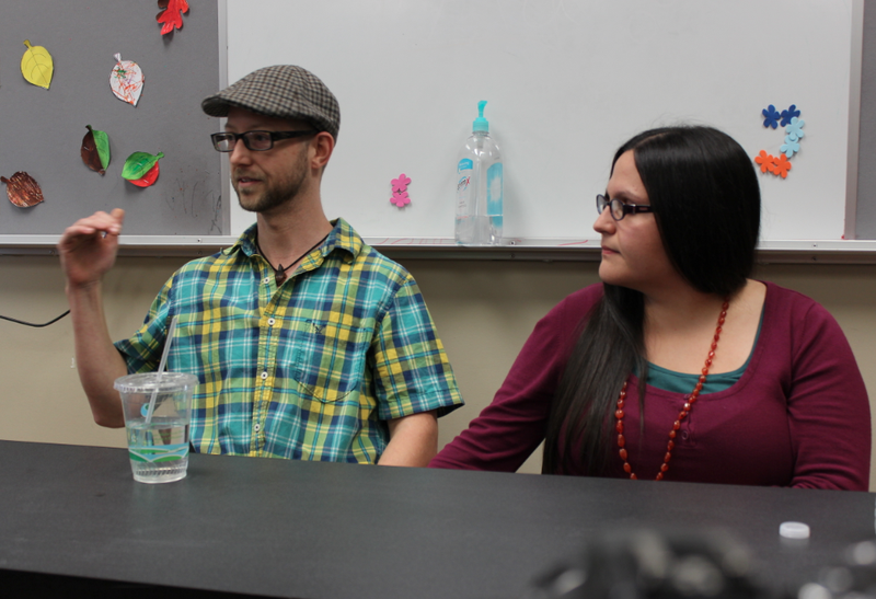 Jason Baldwin speaks alongside girlfriend and longtime supporter Holly Ballard Wednesday in Malvern.