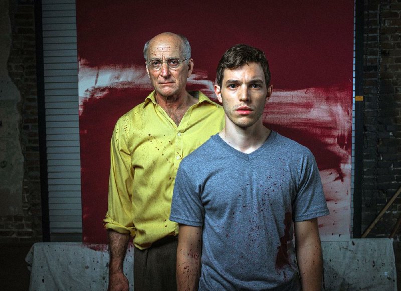 Joseph Graves as Mark Rothko and Chris Wendelken as Ken star in the Arkansas Repertory Theatre’s production of Red. 