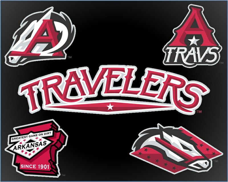 The Arkansas Travelers new logos.