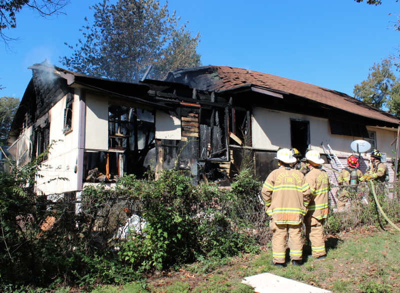 A house at 425 W. 32nd St. was heavily damaged in a fire Friday morning.