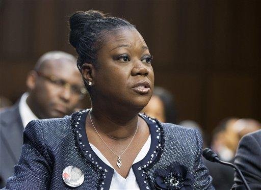 Sybrina Fulton, mother of Trayvon Martin, testifies on Capitol Hill in Washington on Tuesday. 