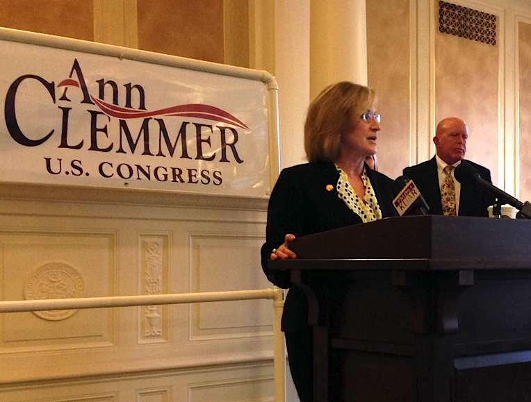 Rep. Ann Clemmer announced her candidacy for the second district congressional seat in a Wednesday afternoon news conference. 