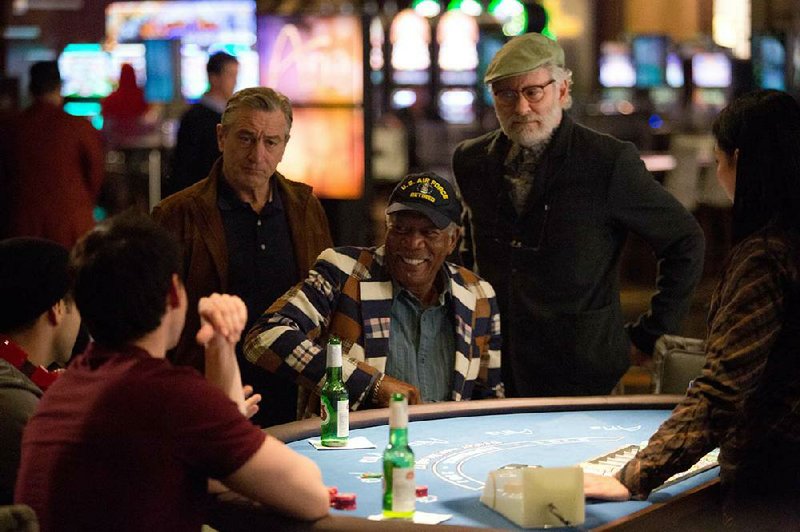 Robert De Niro (from left), Morgan Freeman and Kevin Kline manage to deliver a few moments of grace and laughs in Last Vegas. 