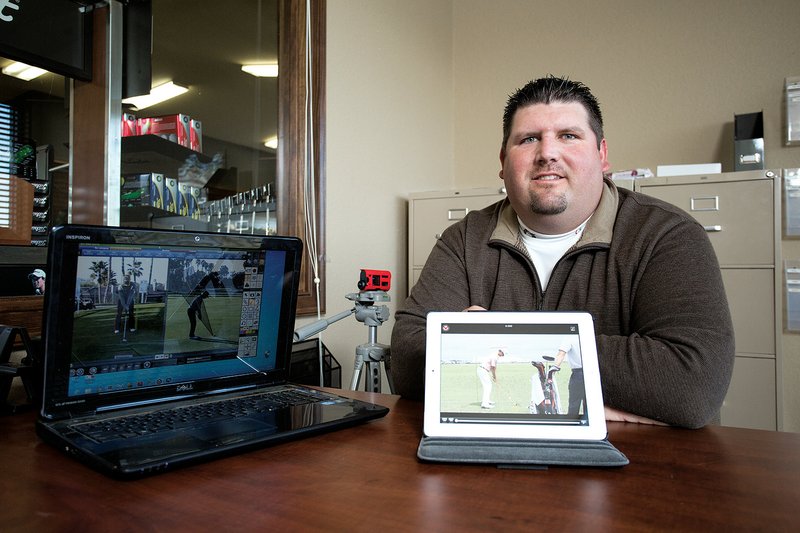 Brannon Watson, a golf instructor at the Arkansas Golf Center, was named Golf Instructor of the Year by Golf Digest. One of the tools Watson uses is V1 coaching software, along with high-speed cameras to analyze the swings of his students.
