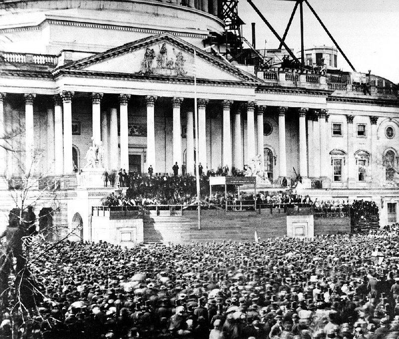 Abraham Lincoln is inaugurated as president of a divided Union on March 4, 1861. 