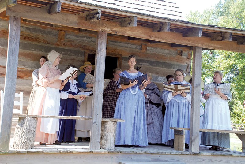 The Conway Women’s Chorus, under the direction of Joan Hanna, center, will perform its annual Christmas show at 2 p.m. Sunday at Wesley United Methodist Church in Conway. Dressed in period costumes, chorus members will present A Dickens Christmas.