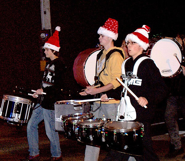 A parade is not a parade without a band and these drummer boys in the Gravette High School band are doing their part.
