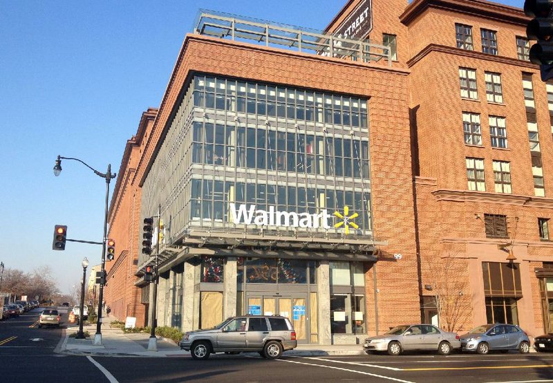 Wal-Mart opened two locations in Washington, D.C., on Wednesday including this store less than a mile from the U.S. Capitol. Wal-Mart is on the second floor of the building, accessible by an escalator. 