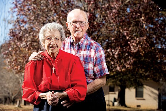 Chet and Marge Hildebrand of Conway will celebrate their 70th wedding anniversary Saturday. They met as teenagers in Iowa and married before he was deployed overseas to serve in World War II. Chet’s advice for a successful marriage is to work out money-management issues beforehand.