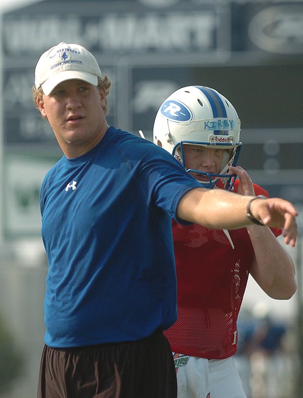FILE PHOTO 
Johnny Brewer, a former quarterback for Rogers, has moved from offensive coordinator at Harrison to a graduate assistant at Auburn.
