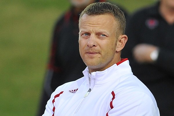 Arkansas State head coach Bryan Harsin during an Oct. 22, 2013, game at Liberty Bank Stadium in Jonesboro. 