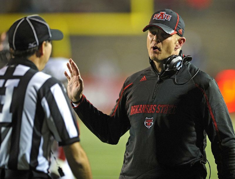 Arkansas State Coach Bryan Harsin opted to return home to Boise, Idaho, on Wednesday when he replaced Chris Petersen as the coach of the Broncos. His replacement will be the fifth coach in five seasons for the Red Wolves. 