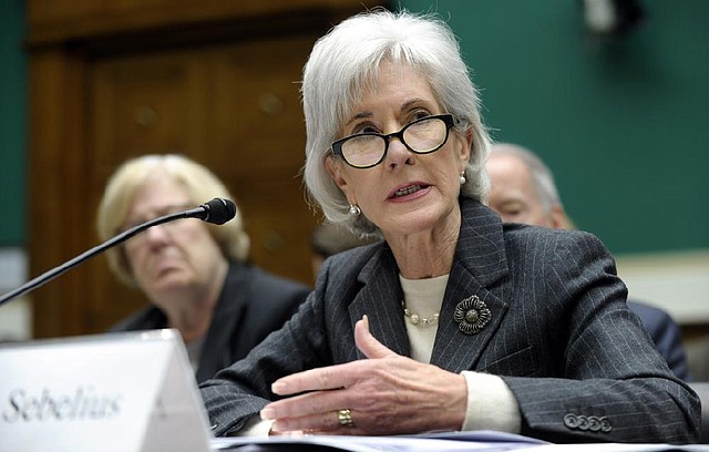 Health and Human Services Secretary Kathleen Sebelius testifies Wednesday before a House panel about problems with the health-care sign-up website. 