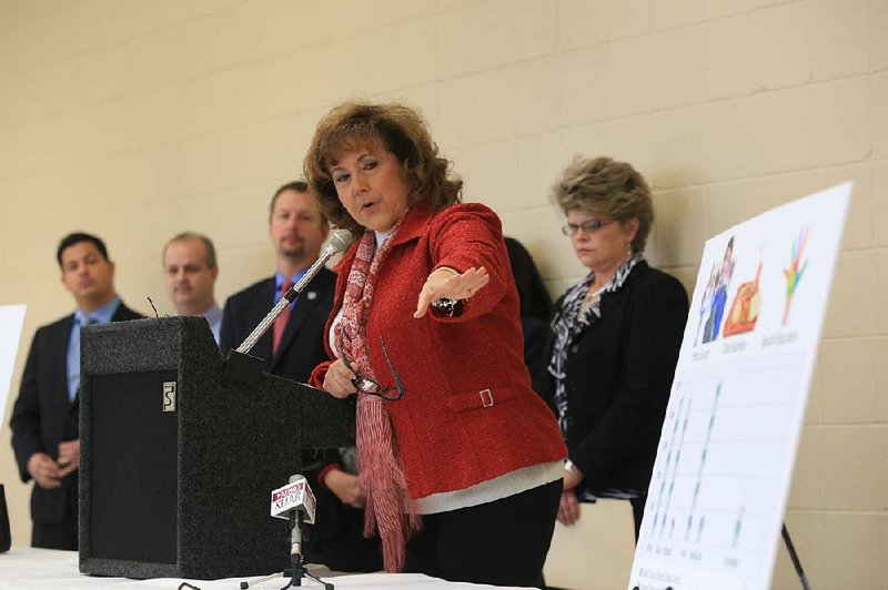 Beverly Williams of the Sherwood Public Education Foundation said Wednesday that her group is undecided about opposing a desegregation plan that would block a separate Sherwood school district. 