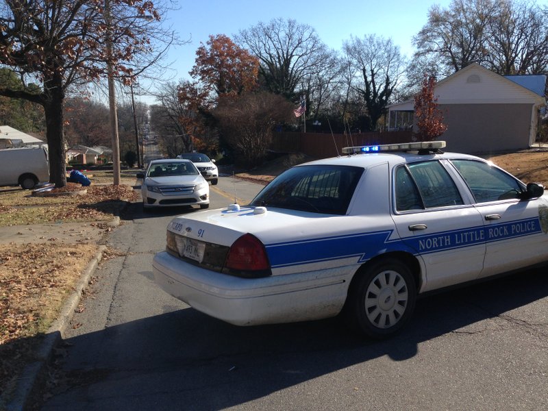 Officers are on the scene of a stand-off at 129 Delmar Ave. in North Little Rock. 