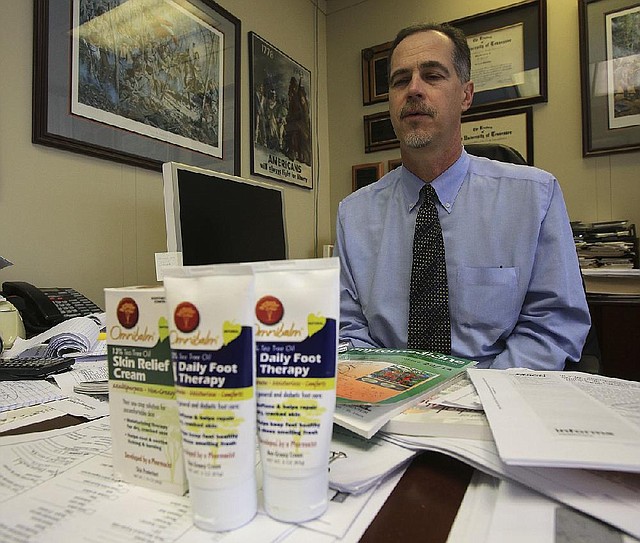 Bill Gurley, an University of Arkansas for Medical Sciences pharmaceutical sciences professor, invented Omnibalm Daily Foot Therapy, a skin cream that is used primarily by diabetics. The cream has found a place on the shelves of some Wal-Marts. 