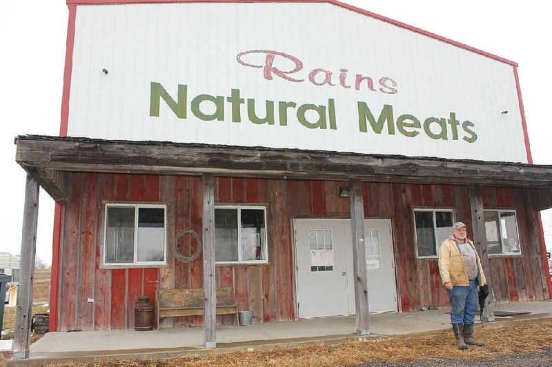 Arkansas Democrat-Gazette/TINA PARKER - 12/19/2013 - David Rains, 56, stands outside Rains Natural Meats. The facility is one of three slaughter facilities in the U.S. approved by the USDA to process horses.