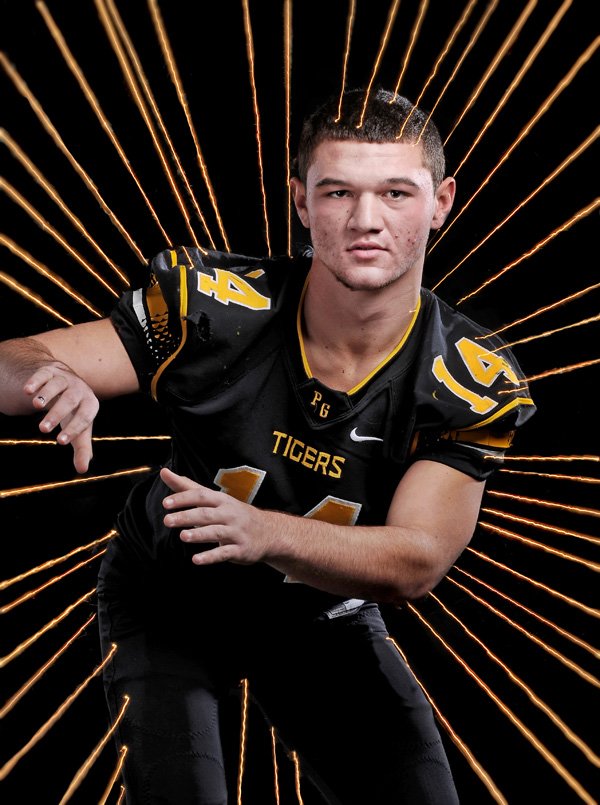 Small Schools Football Defensive Player of the Year Brandon Nodier from Prairie Grove.