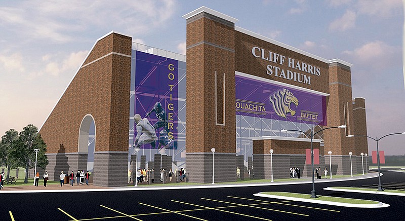 Ouachita Baptist University’s new Cliff Harris Stadium is set to be completed for the fall 2014 football season.