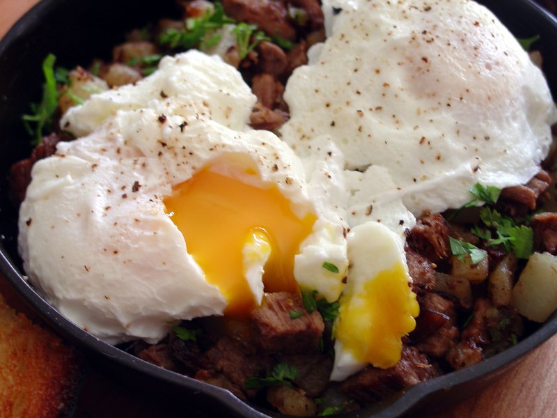 You can make wonderful hash from leftover roast beef, corned beef, ham, pork roast, even duck or goose.