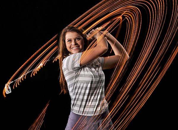 STAFF PHOTO ILLUSTRATION BEN GOFF 
Anna Grace Lavy of Fayetteville was named the NWA Media Golf Player of the Year for Class 6A and 7A.